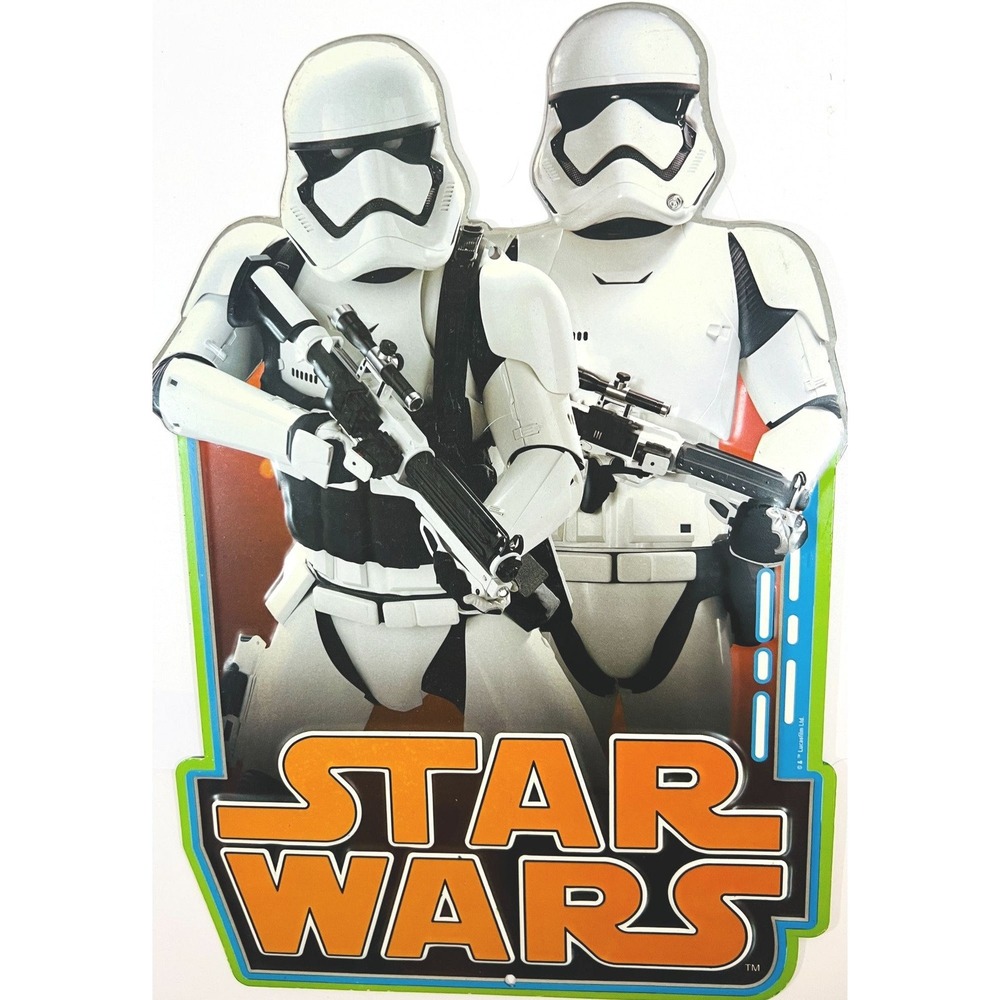 Star Wars Stormtrooper Tin Sign Logo GeekCorp Sci-Fi‎ Corp Pop Culture
